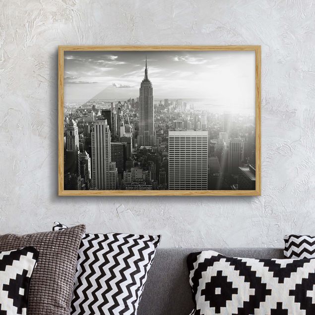 Wanddeko Wohnzimmer Manhattan Skyline