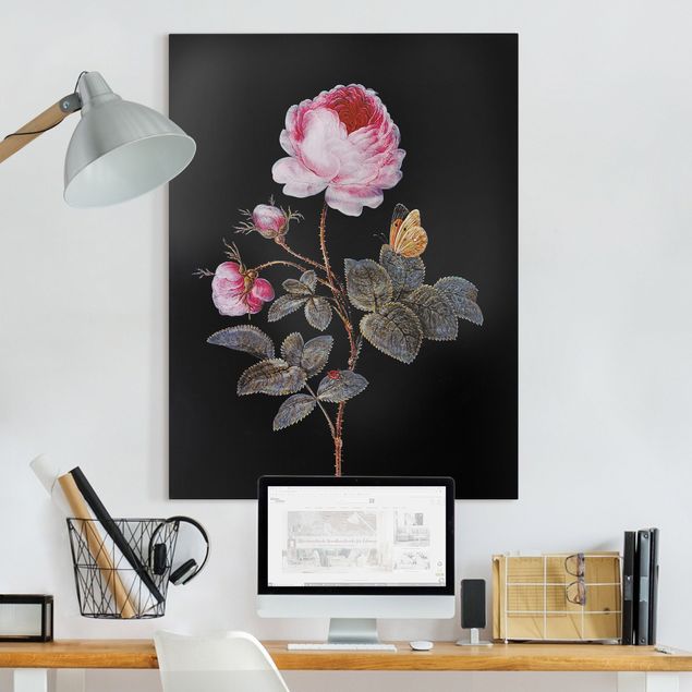 Wanddeko Wohnzimmer Barbara Regina Dietzsch - Die hundertblättrige Rose