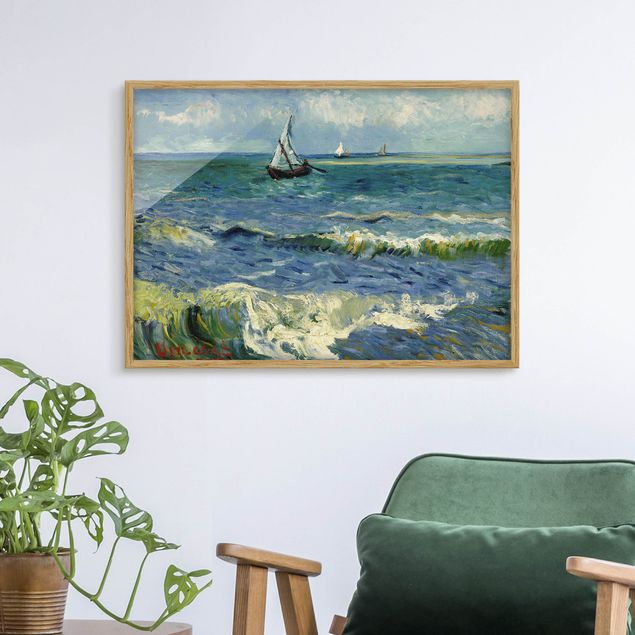 Wanddeko blau Vincent van Gogh - Seelandschaft