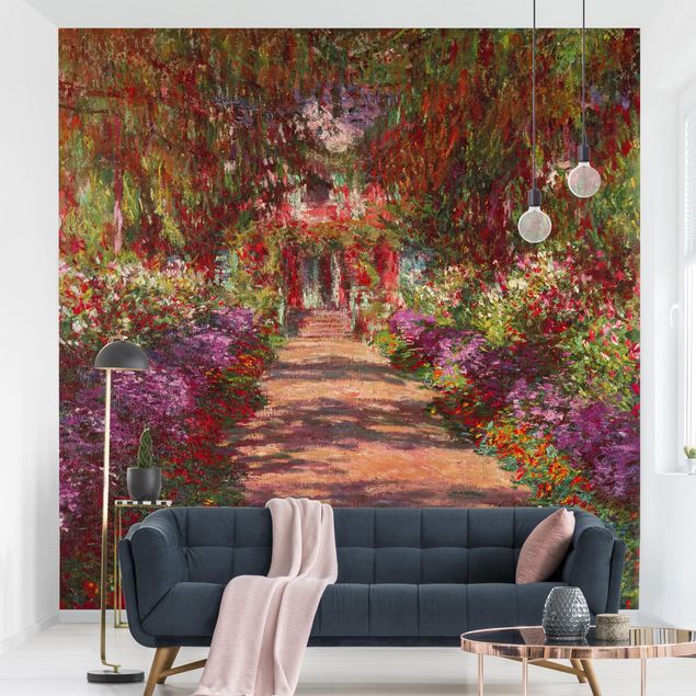 Impressionismus Bilder kaufen Claude Monet - Weg in Monets Garten in Giverny
