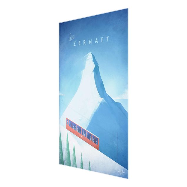 Wanddeko Büro Reiseposter - Zermatt
