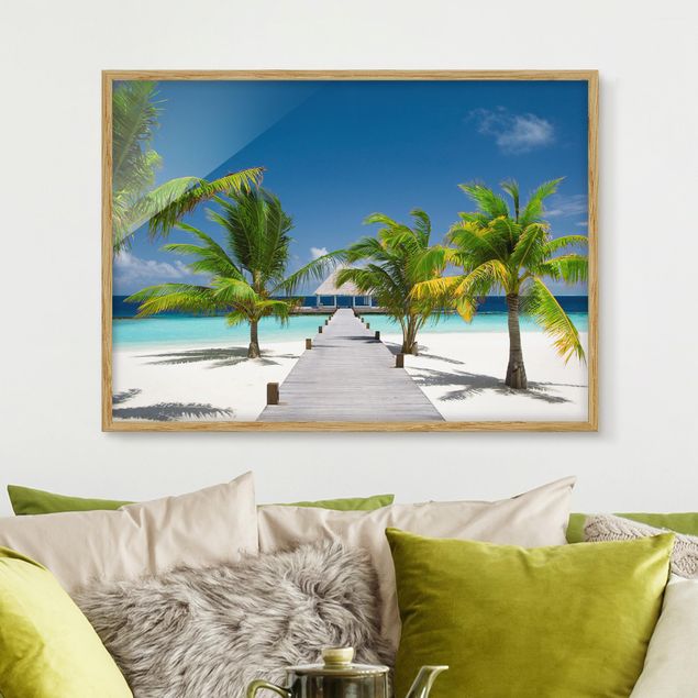 Strandbilder mit Rahmen Catwalk to Paradise