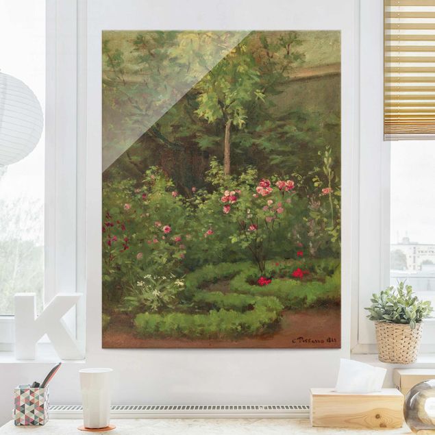 Wanddeko Esszimmer Camille Pissarro - Ein Rosengarten