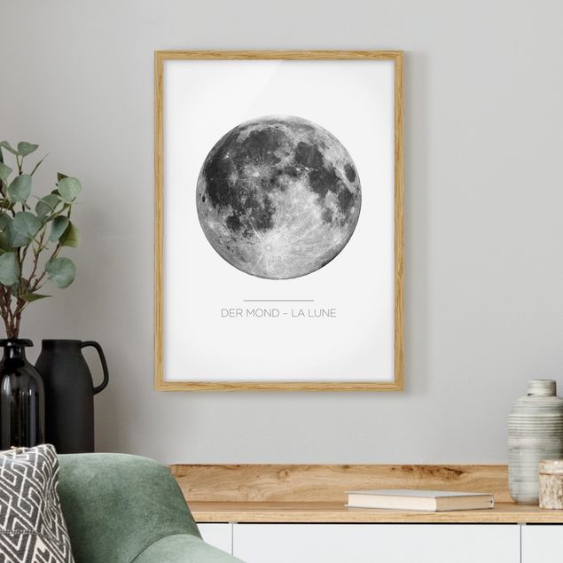 Wanddeko Wohnzimmer Der Mond - La Lune