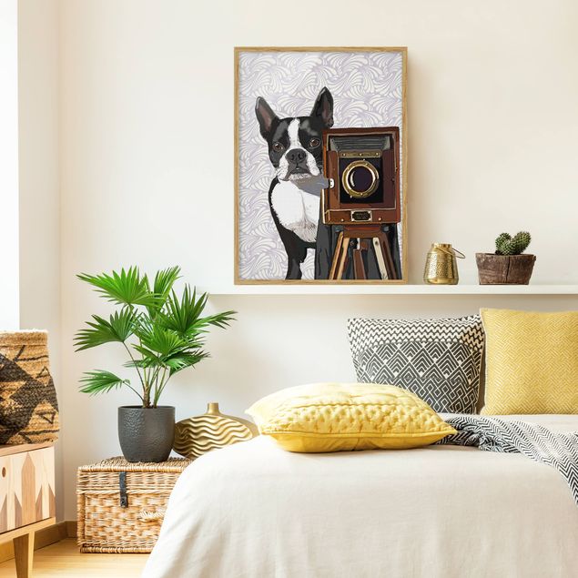Wanddeko Schlafzimmer Tierfotograf Terrier