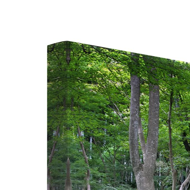 Wanddeko Treppenhaus Japanischer Wald