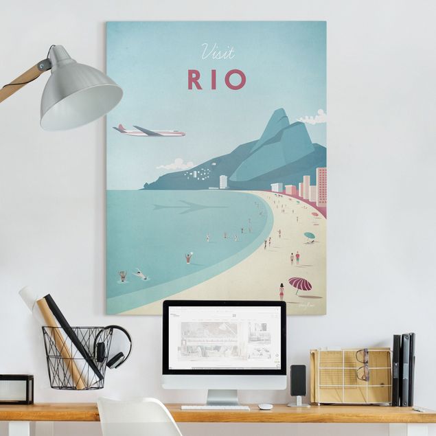 Wanddeko Wohnzimmer Reiseposter - Rio de Janeiro
