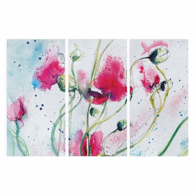Deko Blume Painted Poppies