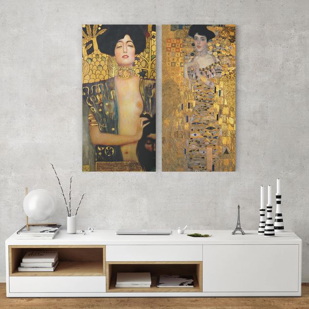 Wanddeko Schlafzimmer Gustav Klimt - Judith und Adele