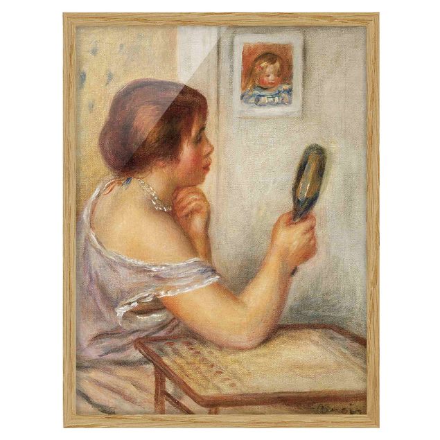 Wohndeko Botanik Auguste Renoir - Gabrielle mit Spiegel