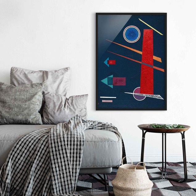 Wanddeko Wohnzimmer Wassily Kandinsky - Mächtiges Rot