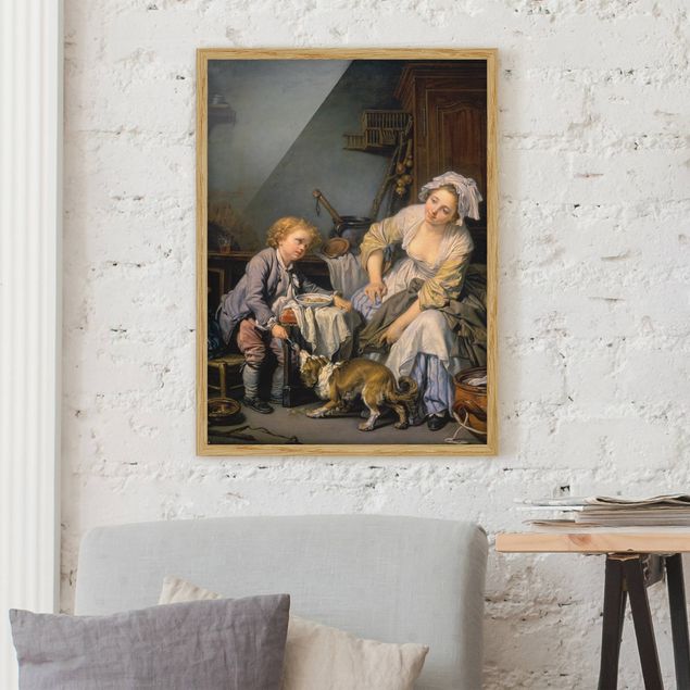 Wanddeko Wohnzimmer Jean Baptiste Greuze - Das verwöhnte Kind