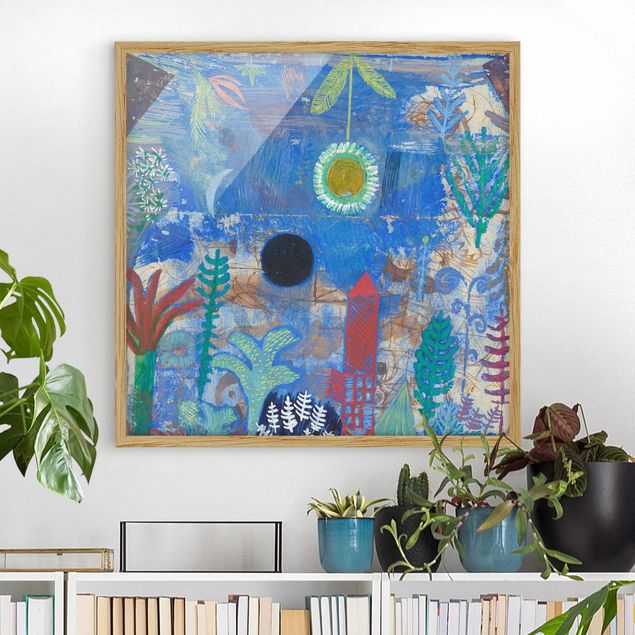 Wanddeko Wohnzimmer Paul Klee - Versunkene Landschaft