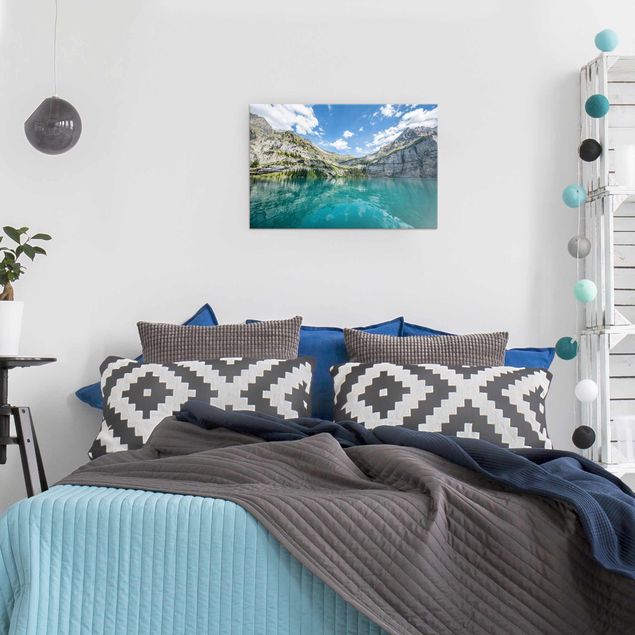 Wanddeko Schlafzimmer Traumhafter Bergsee