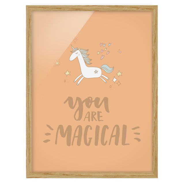 Wanddeko Mädchenzimmer You are magical Unicorn