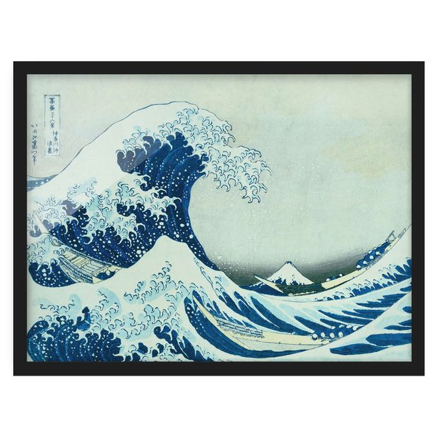 Wanddeko Schlafzimmer Katsushika Hokusai - Die grosse Welle von Kanagawa