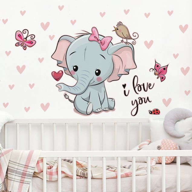 Kinderzimmer Deko Elefant I love You