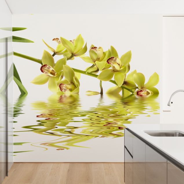 Wanddeko Schlafzimmer Elegant Orchid Waters