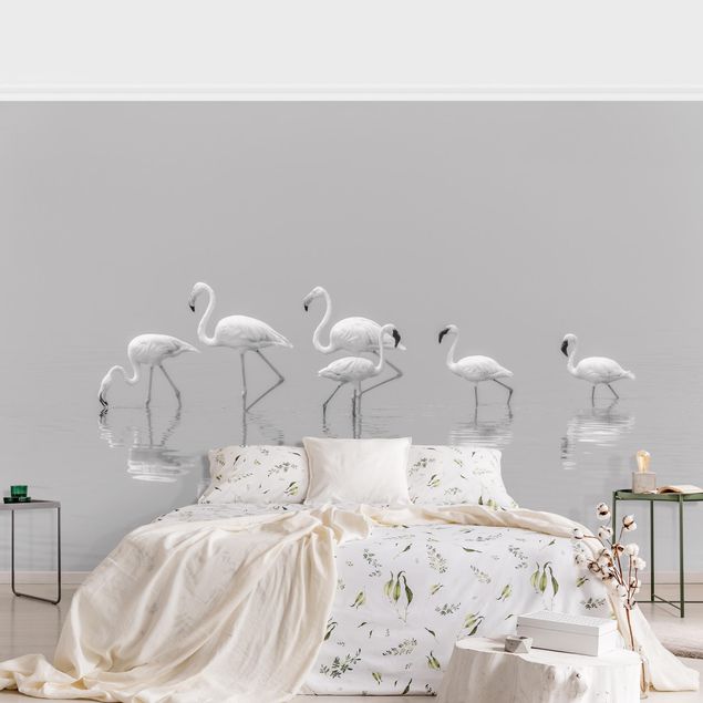 Wanddeko Schlafzimmer Elegante Flamingos