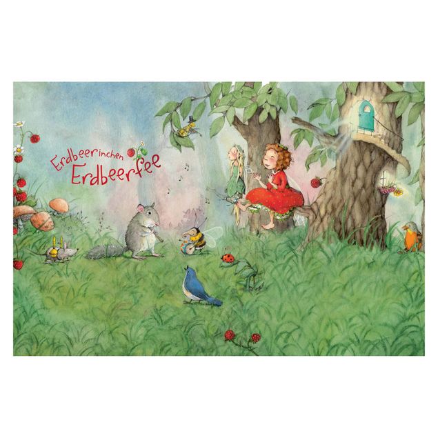Wanddeko Mädchenzimmer Erdbeerinchen Erdbeerfee - Zusammen Musizieren