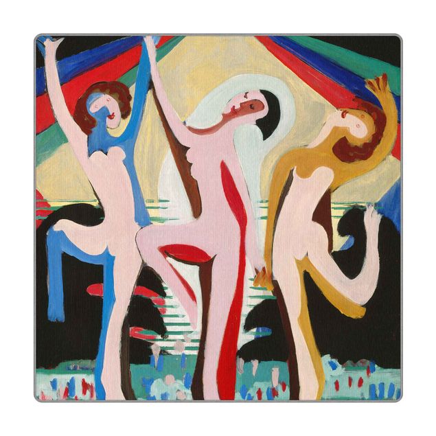 Moderner Teppich Ernst Ludwig Kirchner - Farbentanz