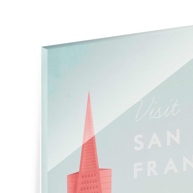 Wanddeko Treppenhaus Reiseposter - San Francisco