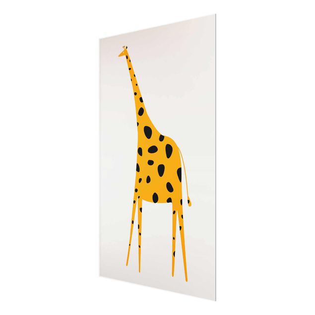 Wanddeko Mädchenzimmer Gelbe Giraffe