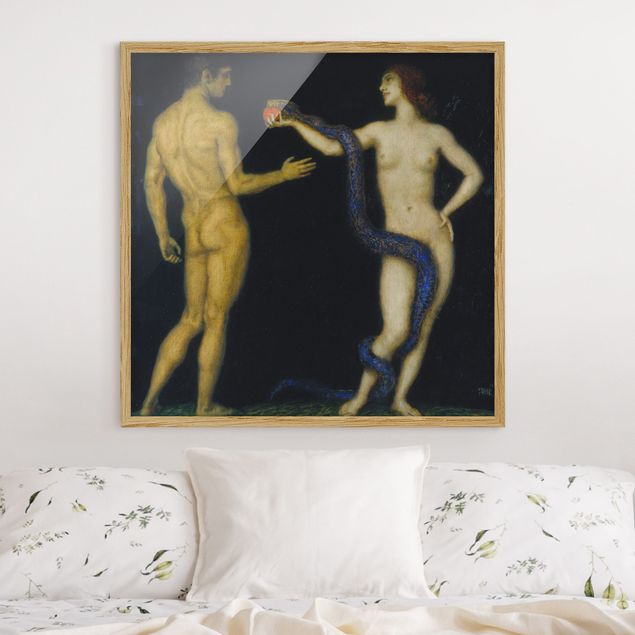 Art Deco Bilder Franz von Stuck - Adam und Eva