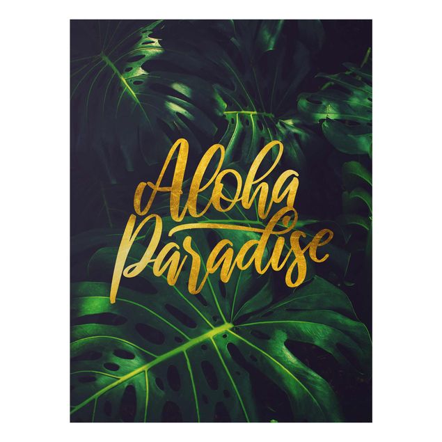 Wanddeko Esszimmer Dschungel - Aloha Paradise
