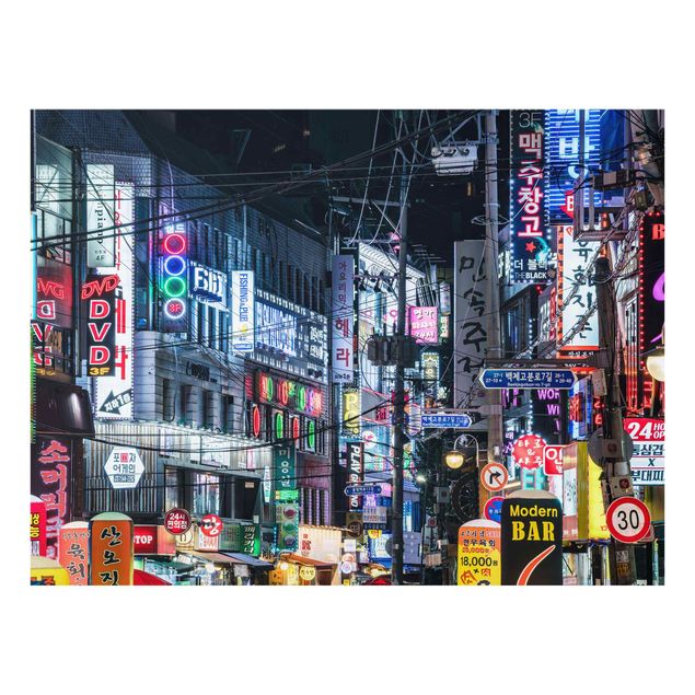 Wanddeko Flur Nachtleben von Seoul