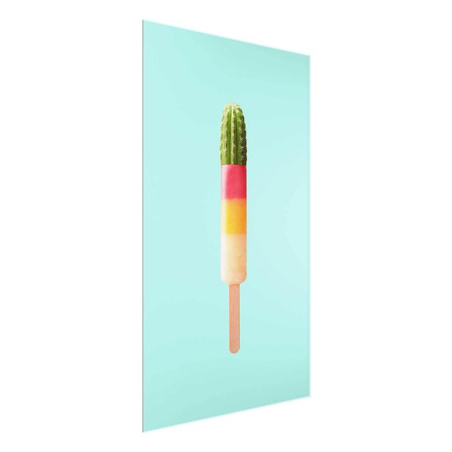 Wanddeko Büro Eis mit Kaktus