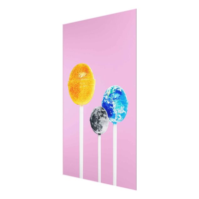 Wohndeko Kulinarisch Lollipops mit Planeten
