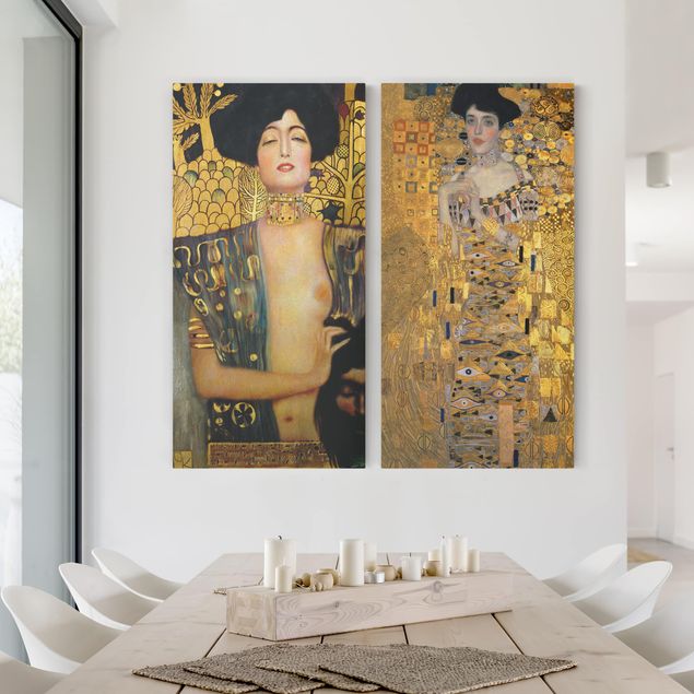 Art Deco Bilder Gustav Klimt - Judith und Adele