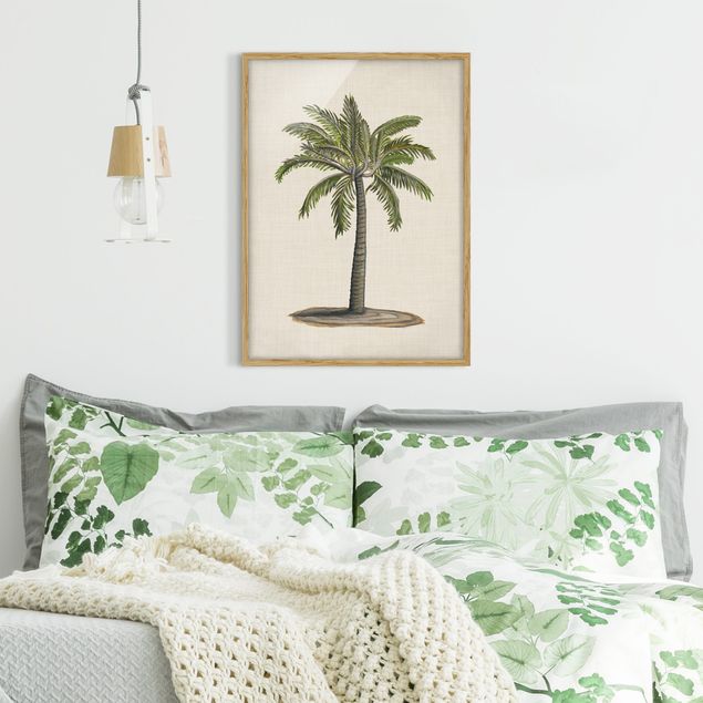 Wanddeko Schlafzimmer Britische Palmen I