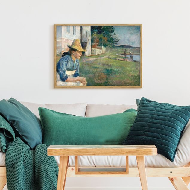 Wanddeko Schlafzimmer Edvard Munch - Abend