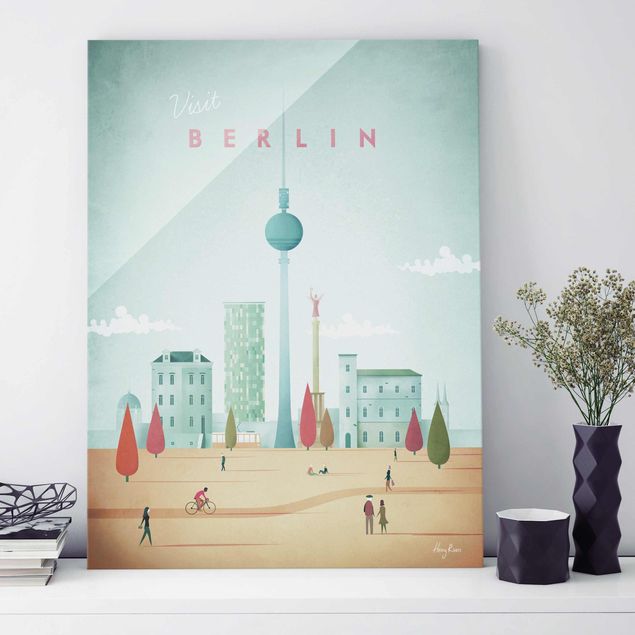 Glasbilder Berlin Reiseposter - Berlin
