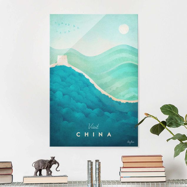 Deko Architektur Reiseposter - China