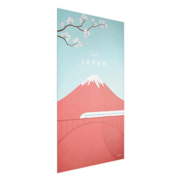 Wohndeko Kirschblüte Reiseposter - Japan