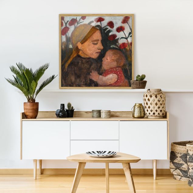 Wanddeko Wohnzimmer Paula Modersohn-Becker - Junge Frau mit Kind