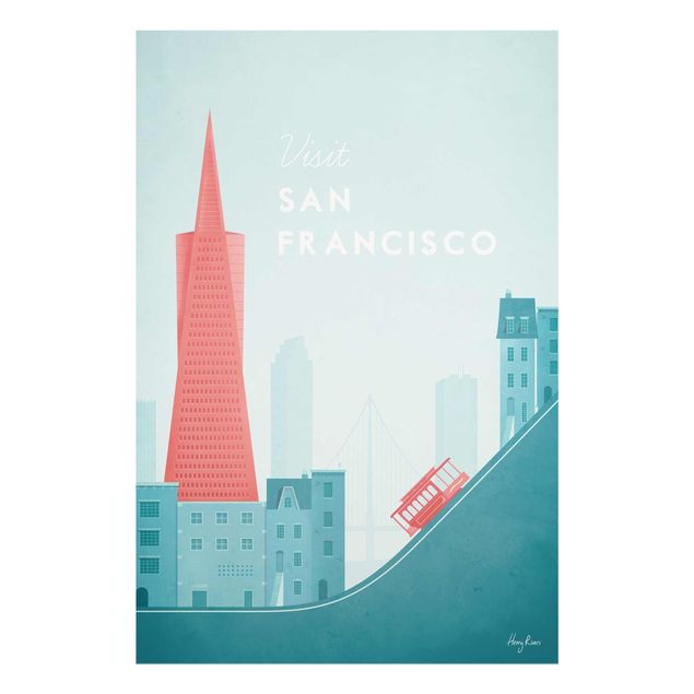 Wanddeko Büro Reiseposter - San Francisco
