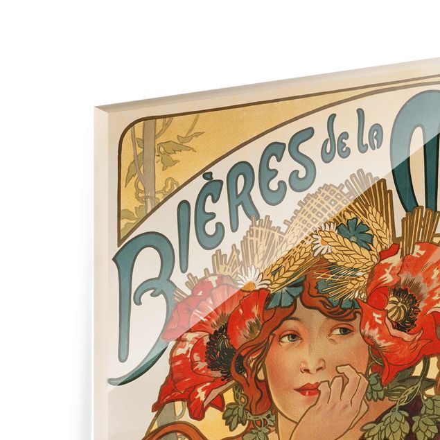 Wanddeko Büro Alfons Mucha - Plakat für La Meuse Bier