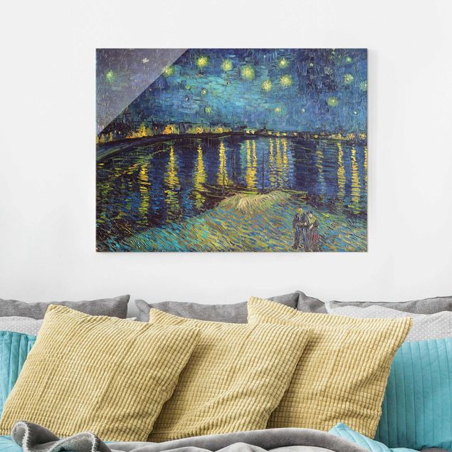 Wanddeko Büro Vincent van Gogh - Sternennacht über der Rhône