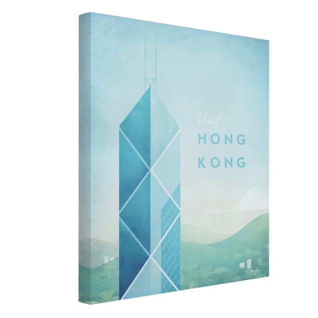 Wanddeko Architektur Reiseposter - Hong Kong