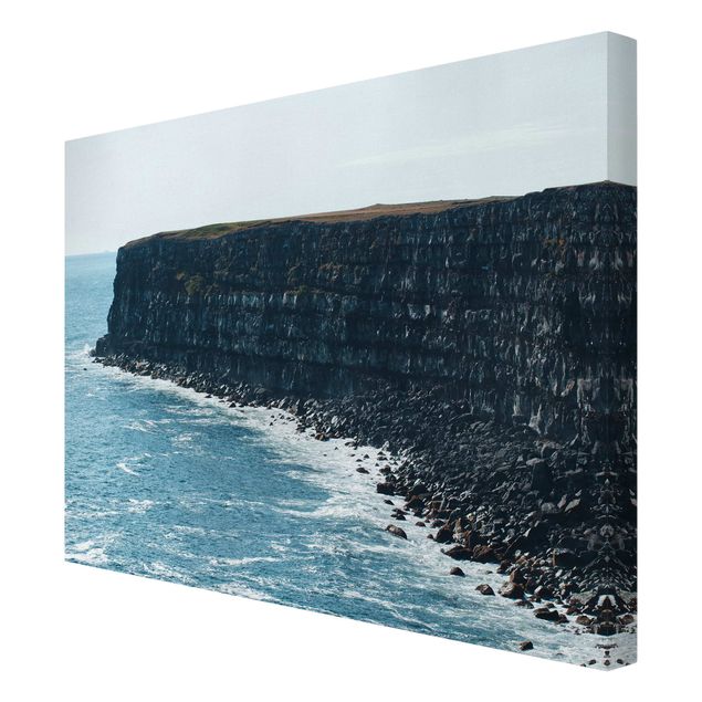 Wanddeko Büro Felsige Klippen auf Island