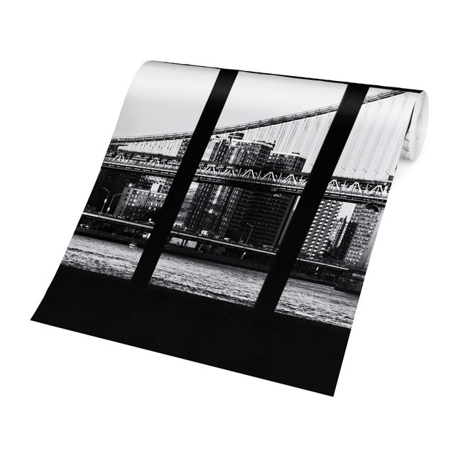 Wanddeko Flur Fenster Brücken New York