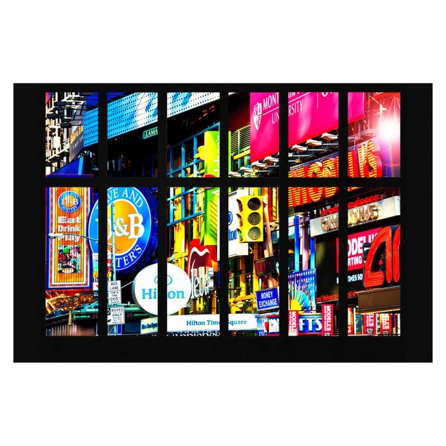 Wanddeko Esszimmer Fenster Times Square New York