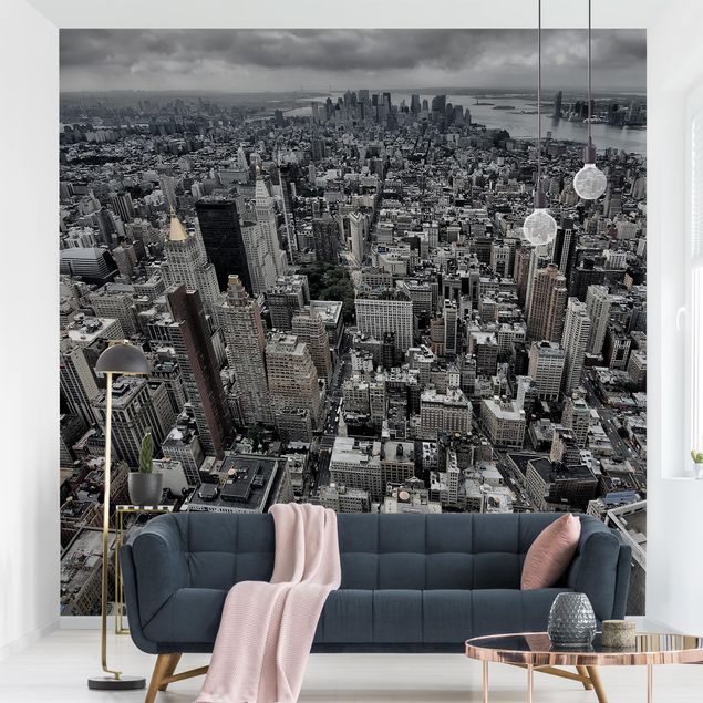 Wanddeko Wohnzimmer Blick über Manhattan