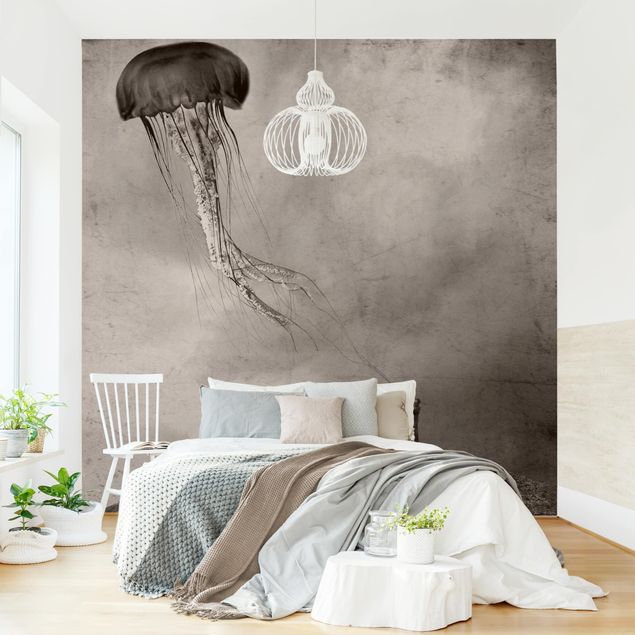 Wanddeko Schlafzimmer Fliegende Medusa