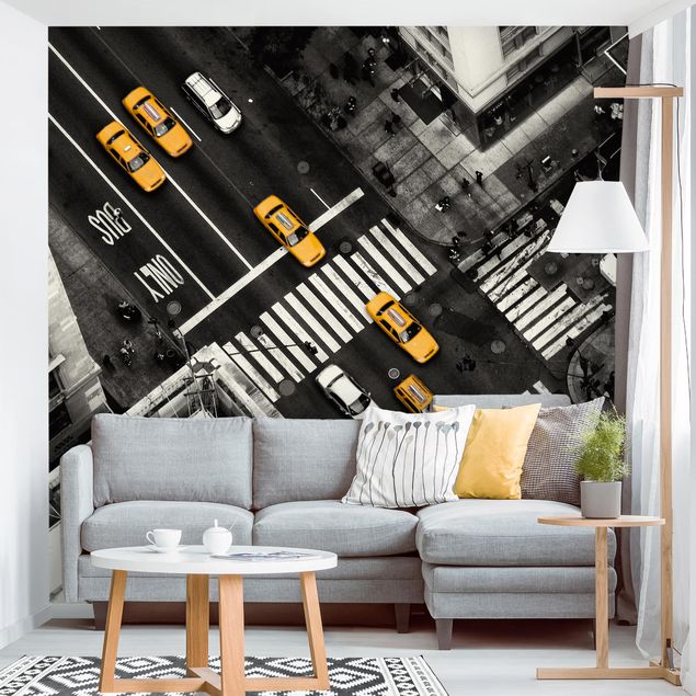 Wanddeko Wohnzimmer New York City Cabs