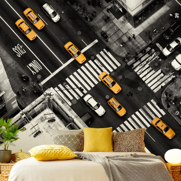 Wanddeko Schlafzimmer New York City Cabs